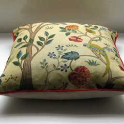 William Morris Kelmscott Tree, Yellow, Beige, Red, Blue, Green, Linen Union Cushion Cover, Throw Pillow Home Decor - thumbnail 2