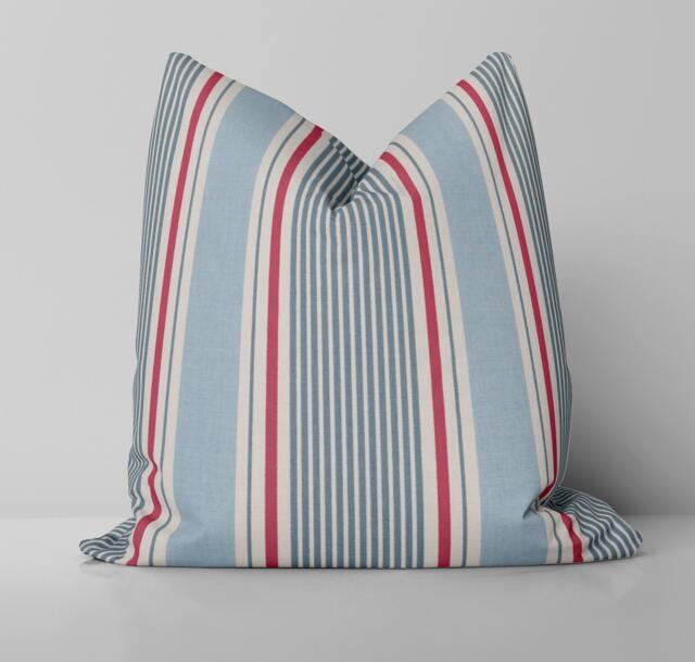 Sail Stripe Pillow Cover/Marine