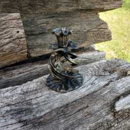 Handmade Iron Candlestick, 6Th Anniversary Gift - thumbnail 4