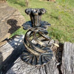 Handmade Iron Candlestick, 6Th Anniversary Gift - thumbnail 3