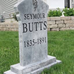Seymour Butts Silly Clever Halloween Tombstone Yard Prop - thumbnail 2