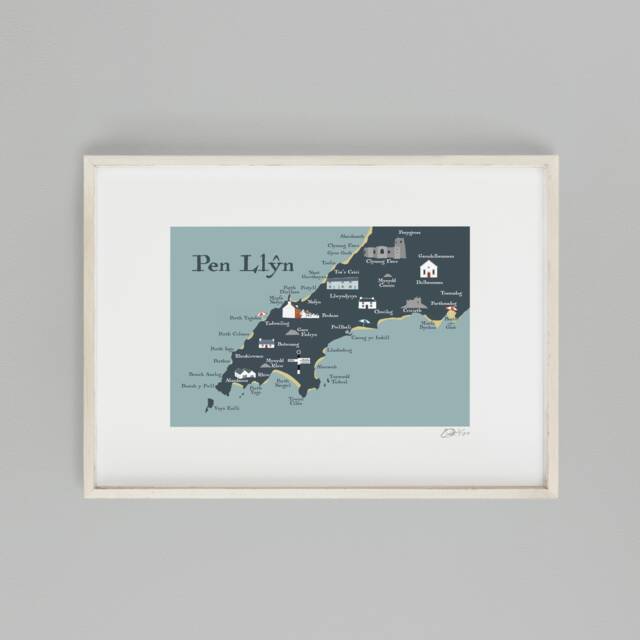 Pen Ll??n Print, Wales, Cymru, Pluen, Peninsula, Welsh Art, Aberdaron, Porthdinllaen, Abersoch, Prints - image 1