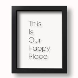 Transparent This Is Our Happy Place Poster Home Decor Wall Art Quotes Dorm Husband Gift Wife Boyfriend - thumbnail 3