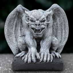 Outdoor Gargoyle Statue Concrete Monster Sculpture Stone Demon Decoration Gothic Ornament Front Door Figurine Lover Gift Yard Art - thumbnail 3