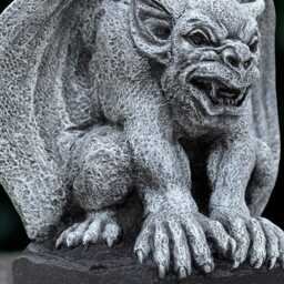 Outdoor Gargoyle Statue Concrete Monster Sculpture Stone Demon Decoration Gothic Ornament Front Door Figurine Lover Gift Yard Art - thumbnail 2