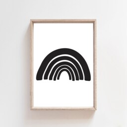 Set Of 3 Monochrome Prints, Playroom Boys Bedroom Decor, Monchrome Wall Art, Play All Day, Girls Art - thumbnail 2