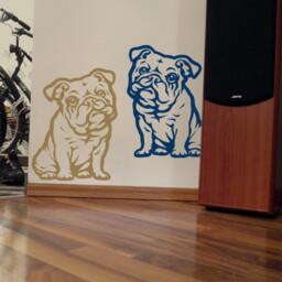 English Bulldog Vinyl Decal Dog Puppy Pet Wall Art - thumbnail 3