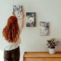 Canvas Set Of 3 - Patterns in Shades Black & White, White Large Wall Art, Abstract Decor - thumbnail 3