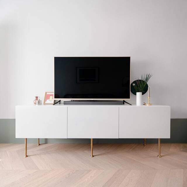 7 7/8'' Tapered Legs, Cabinet Brass Furniture Sofa Table Bed Coffee - image 1