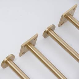 7 7/8'' Tapered Legs, Cabinet Brass Furniture Sofa Table Bed Coffee - thumbnail 3