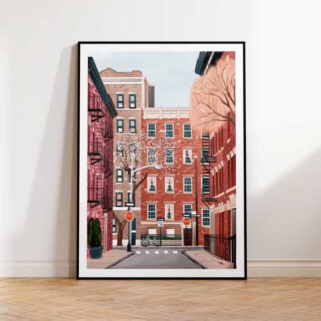 Greenwich Village Art, Village Print, New York, York Art Nyc Poster - image 1