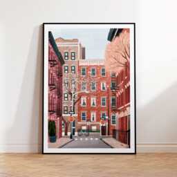 Greenwich Village Art, Village Print, New York, York Art Nyc Poster - thumbnail 1