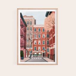 Greenwich Village Art, Village Print, New York, York Art Nyc Poster - thumbnail 3