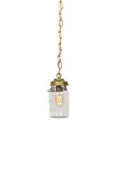 Vintage Simply Modern Ideal Canning Mason Jar Chain Pendant Light - thumbnail 1