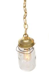 Vintage Simply Modern Ideal Canning Mason Jar Chain Pendant Light - thumbnail 3