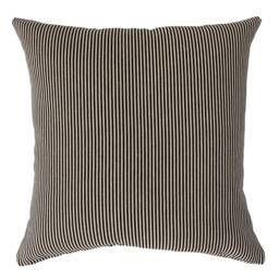 Black Pin Stripe Pillow Cover, Farmhouse Style - thumbnail 1