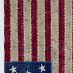 American Flag Design Patchwork Rug, Bright Colors - thumbnail 4