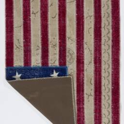 American Flag Design Patchwork Rug, Bright Colors - thumbnail 2