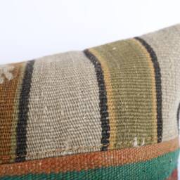 20x20 Vintage Kilim Pillow Cover Striped Turkish Throw - thumbnail 3