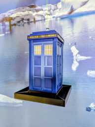 Doctor Who Tardis Bird Seed Feeder, Handmade 3D Printed Table, Police Telephone Box in Royal Blue Or Navy , Whovian Gift Idea - thumbnail 1