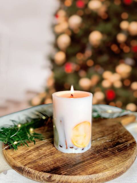 Christmas Candle Gift, Festive Candle, Gift Ideas, Spice Table Decoration, For Women - image 1