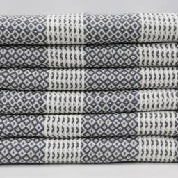 "Handmade Towel, Hammam Towel, Pool Towel, Bath Towel, Turkish Towel, Gray Peshtemal, Spa Towel, 38""x70" - thumbnail 2