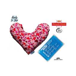Post Surgery Comfort Pillow Set Mastectomy, Lumpectomy Heart With Hot/Cold Pack - thumbnail 1