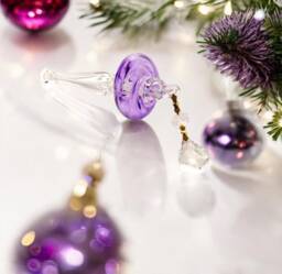 Christmas Glass Ball Ornaments -Blue Xmas Balls For Tree -Blown Ornaments-Egyptian Decorations Ornaments-Perfect Gift 2024