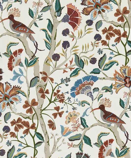 Lacefield Cha Tuscany Costa Bird , Botanical Print Pattern Cafe Curtain, Kitchen Bathroom Valance Window Treatment - image 1