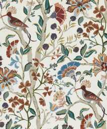 Lacefield Cha Tuscany Costa Bird , Botanical Print Pattern Cafe Curtain, Kitchen Bathroom Valance Window Treatment - thumbnail 1