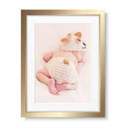 Thin Gold & Silver Photo Frame, Picture, Print Frames in Sizes A2 A3 A4 A5 Made UK Home Decor - Wall Hanging -All Sizes Available - thumbnail 2