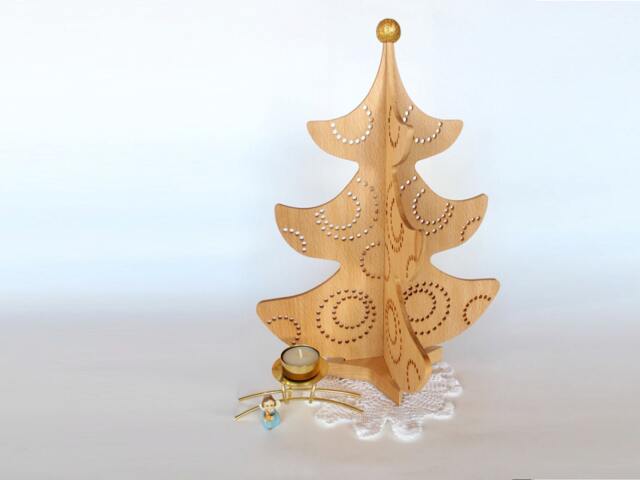Wooden Christmas Tree 15 - image 1