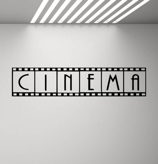 Cinema Poster Movie Wall Decal Showtime Camera Mural Film Strip Tape Gift Vinyl Sticker Play Game Room Home Theater Decor Art Print D54 - image 1