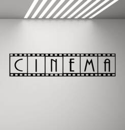 Cinema Poster Movie Wall Decal Showtime Camera Mural Film Strip Tape Gift Vinyl Sticker Play Game Room Home Theater Decor Art Print D54 - thumbnail 1