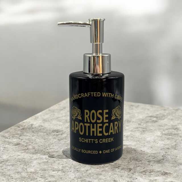 Schitt's Creek Inspired Rose Apothecary Soap Dispenser - image 1