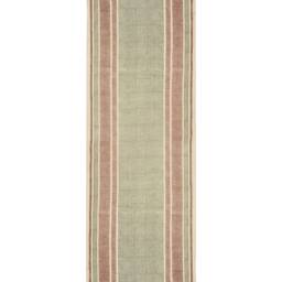 Hand Woven Cotton Kilim Runner Rug Green, Brown, Bohemian Decor - thumbnail 3