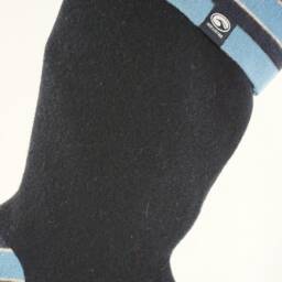 Christmas Stocking Stripes Felted Wool Hollister Navy Blue Baby Sweater Recycled Repurposed Upcycled 074 - thumbnail 4