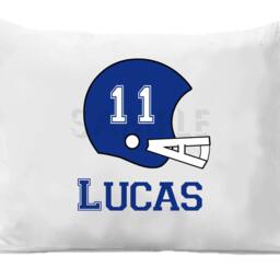 Personalized Football Pillowcase, Boys Sports Bedding - thumbnail 3