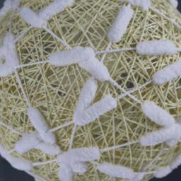 Handwoven Paper Rope Globe Pendant Light - Spherical Ceiling Fixture - thumbnail 3