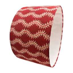 Helter Skelter Cherry Handmade Lampshade, Table Ceiling Pendant, Country Lamp Shade, Red Lampshade - thumbnail 3