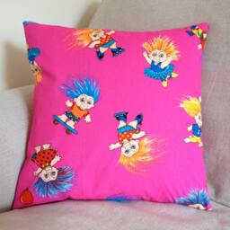 Retro Pink California Troll Cushion Cover - thumbnail 3