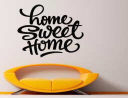 Home Sweet Wall Decal Motivation Quote Vinyl Stickers Bedroom Decor Door Sticker Housewares Sayings - 2Quo5 - thumbnail 1