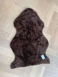Chocolate Brown Short Wool Shearling, Genuine Sheepskin, 70 X 90cm - thumbnail 1