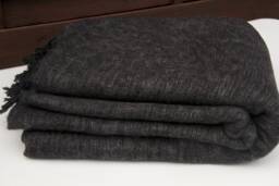 Handmade Yak Wool Blend Blanket Large Travel Wrap, Nepal