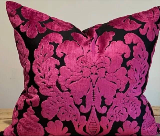 Designers Guild Fabric Monteverdi Berry Soly Fuschia Pillow Cover - image 1