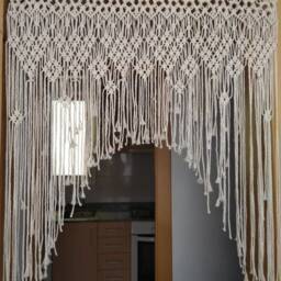 Macrame Curtain Window Wall Art Wall Hanging - thumbnail 2