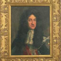 King Charles Ii Of England Framed Picture, Oleograph, Reproduction Antique - thumbnail 2