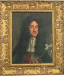 King Charles Ii Of England Framed Picture, Oleograph, Reproduction Antique - thumbnail 1