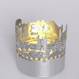 Windsor Skyline Shadow Play Candle Attachment - Souvenir Gift - thumbnail 4
