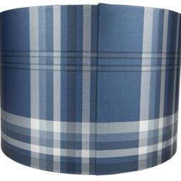 Navy Blue Tartan Lampshade For Ceiling & Table Lamps, Country Plaid Light Shade - thumbnail 3